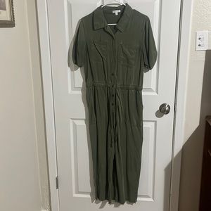 Army green jumpsuit